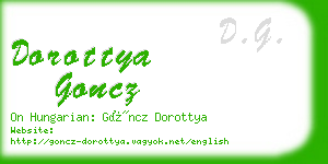 dorottya goncz business card